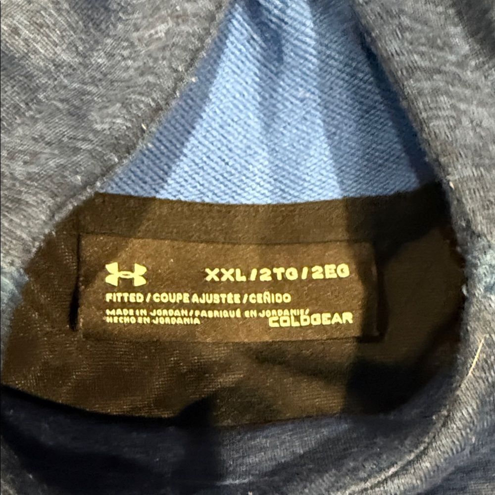 Under Armour Blue Hooded Pullover Sweatshirt - Picture 2 of 3